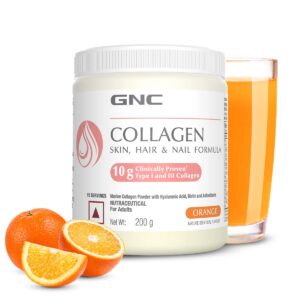 GNC Marine Collagen Hydrolyzed Peptides - 200 g (Orange)