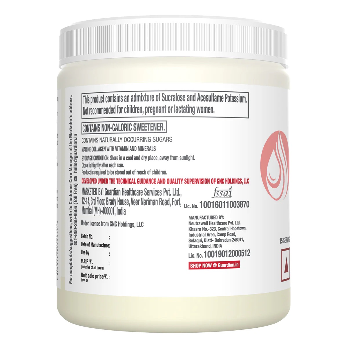 GNC Marine Collagen Hydrolyzed Peptides - 200 g (Orange) - Image 3