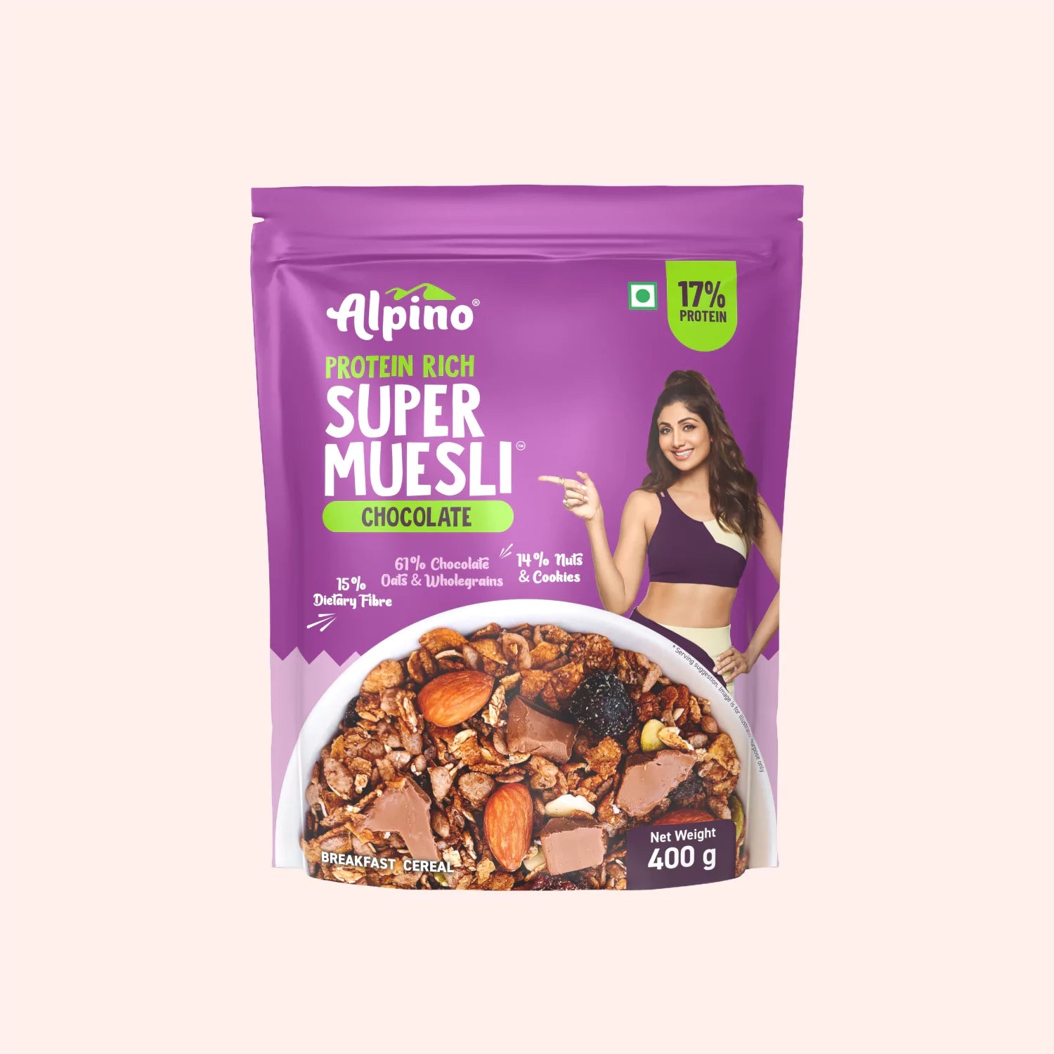 Alpino High Protein Super Muesli Nut & Cookies – 400g