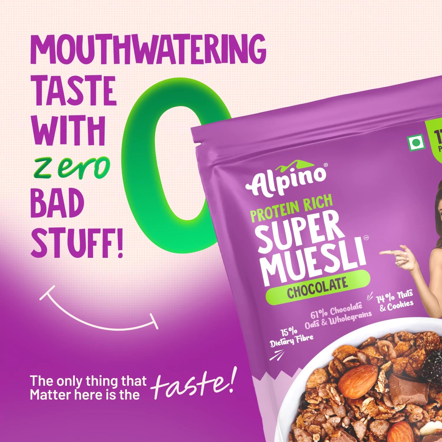 Alpino High Protein Super Muesli Nut & Cookies – 400g - Image 8
