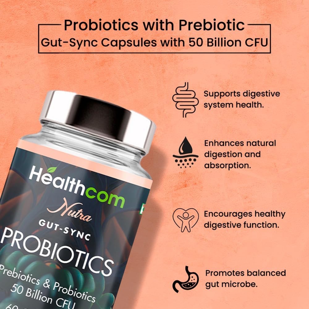 Healthcom Probiotics Supplement - 50 Billion CFU (60 Tablets) - Image 4