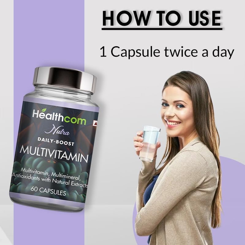 Healthcom Multivitamin & Multimineral with Antioxidants - 60 Capsules - Image 5