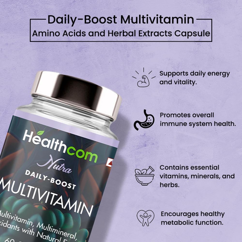 Healthcom Multivitamin & Multimineral with Antioxidants - 60 Capsules - Image 4