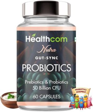 Healthcom Probiotics Supplement - 50 Billion CFU (60 Tablets)