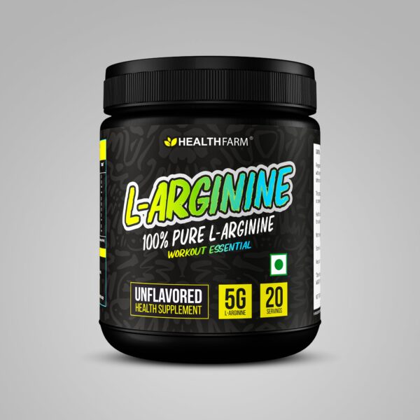 HealthFarm Nutrition L-Arginine Powder - 100 g (Unflavoured)