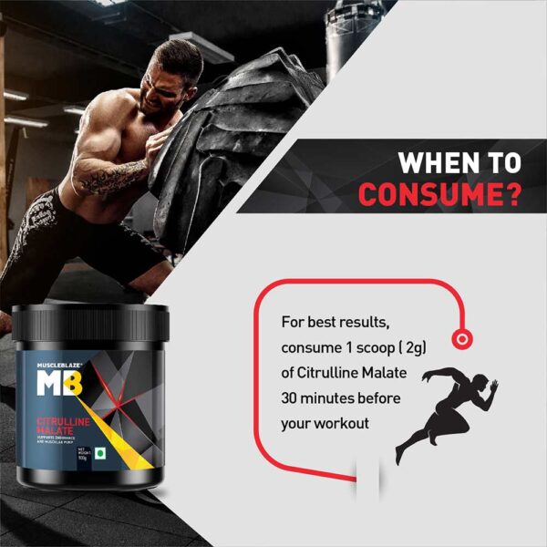 MuscleBlaze Citrulline Malate – 100 g (Unflavoured) - Image 3
