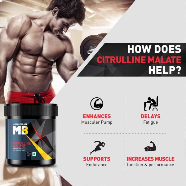 MuscleBlaze Citrulline Malate – 100 g (Unflavoured) - Image 6