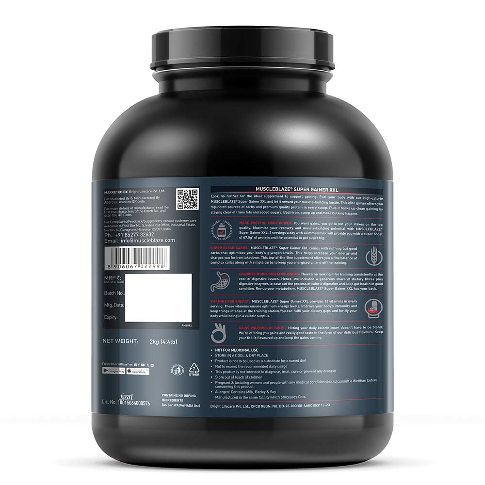 MuscleBlaze Mass Gainer XXL - Image 4