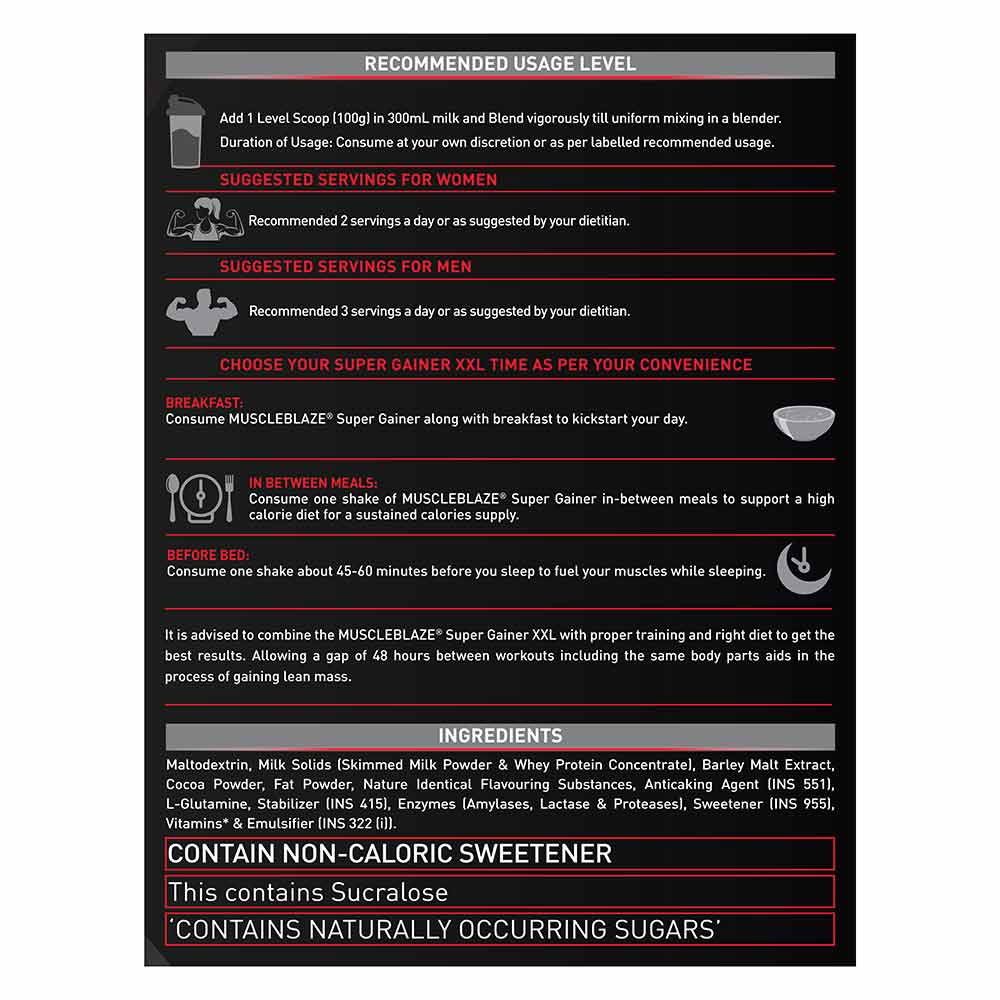 MuscleBlaze Mass Gainer XXL - Image 8