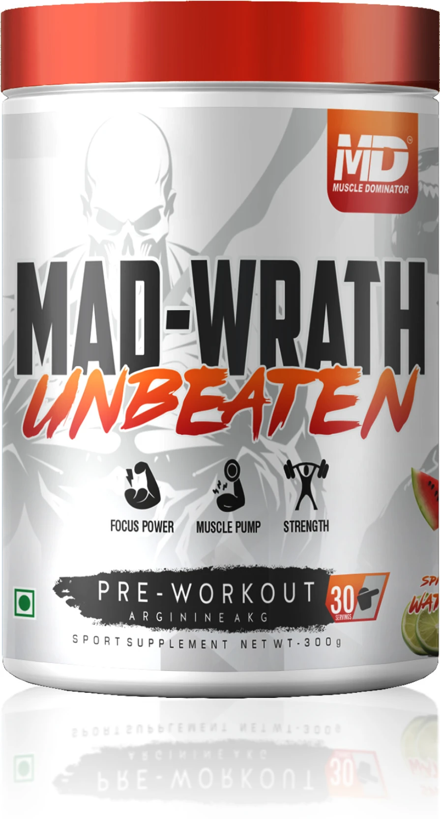 Muscle Dominator Mad-Wrath Unbeaten Pre-Workout | 300 g