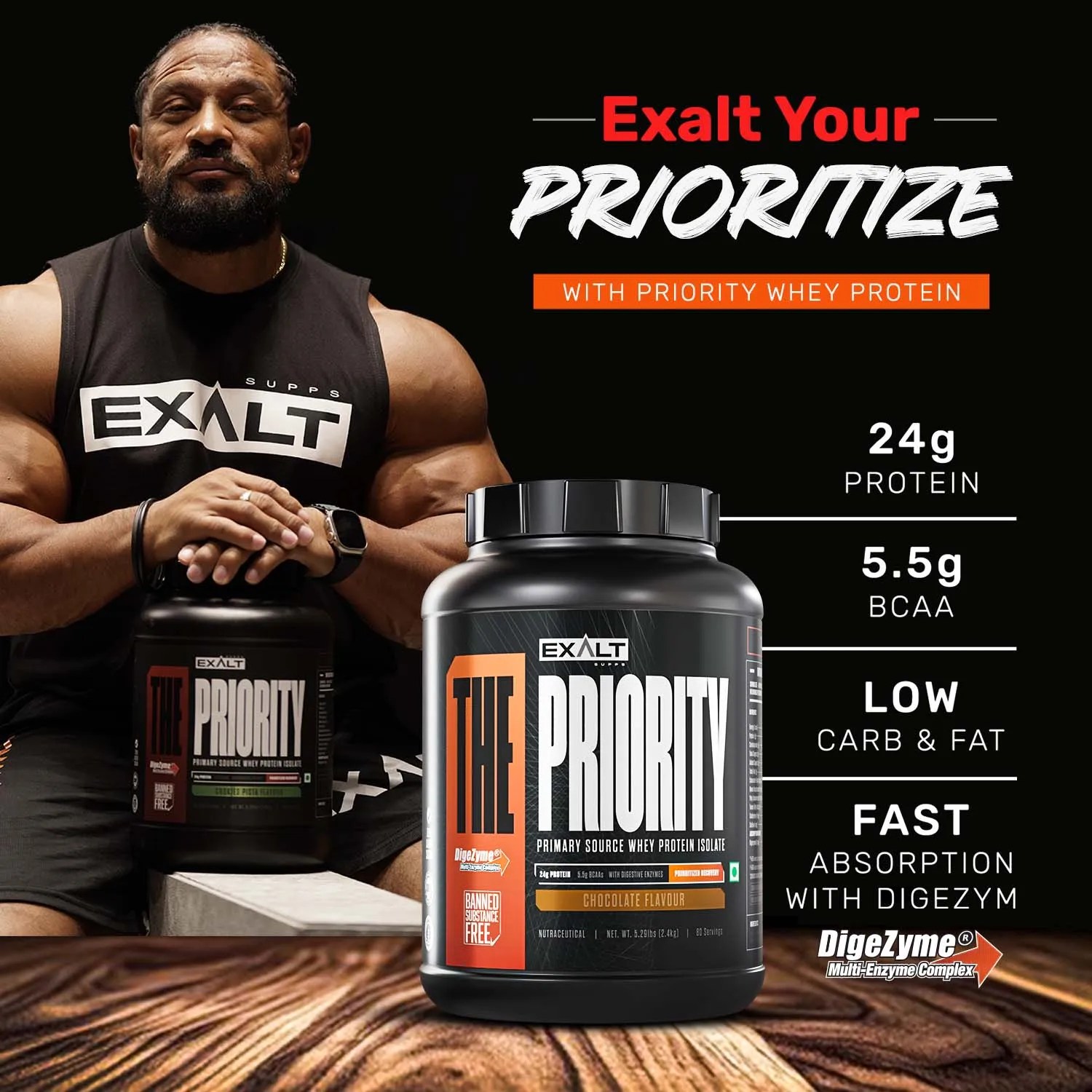 Exalt Supps The Priority Whey Protein - 5.29 lbs - Image 4