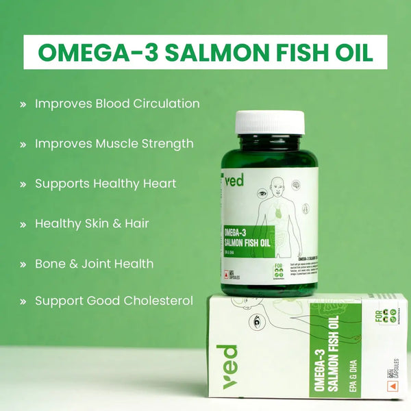 VEDayu Omega-3 Salmon Fish Oil Capsule 1000 mg - 30 Softgels - Image 2