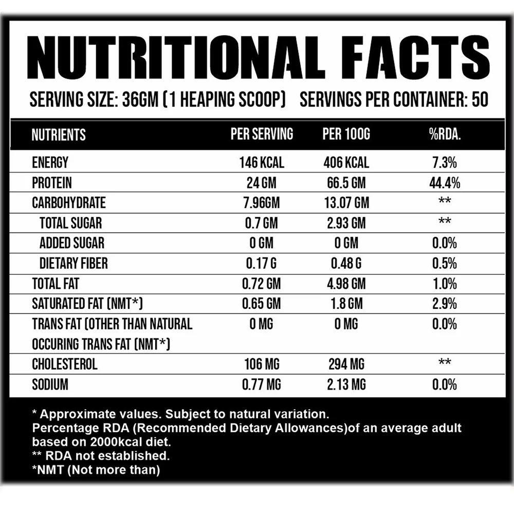 Ripped Up Nutrition Muscle Whey - Trustified - 1.8 kg (Chocolate Milkshake) 50 servings - Image 3