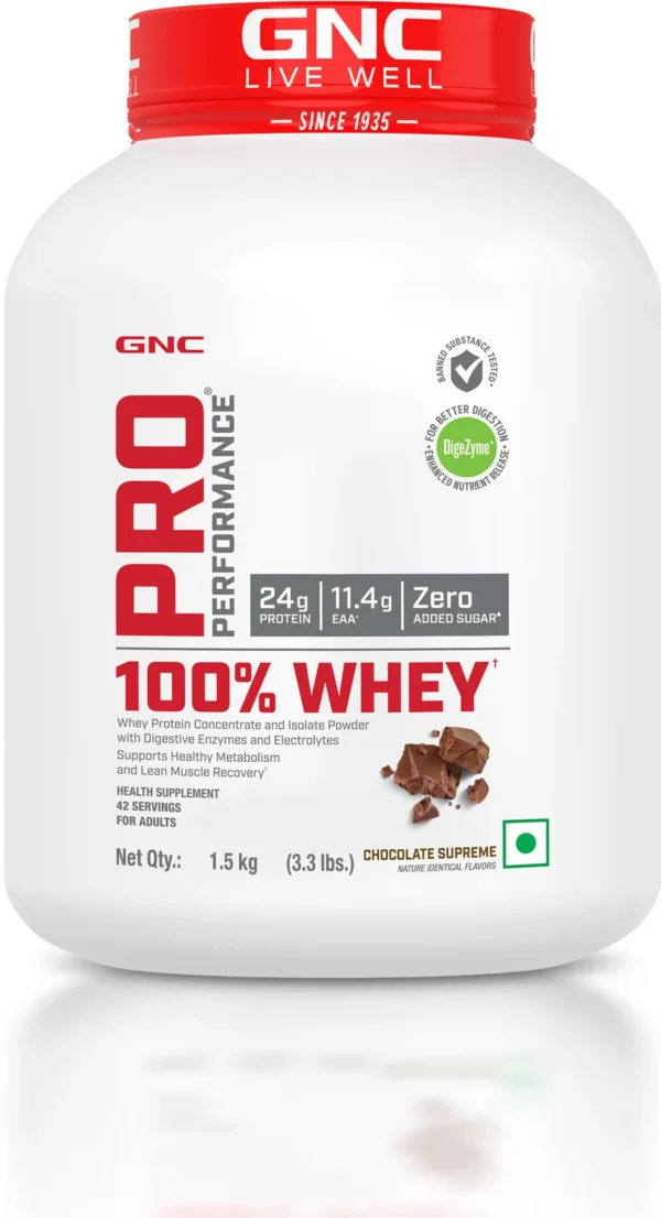 GNC Pro Performance 100% Whey Protein Powder
