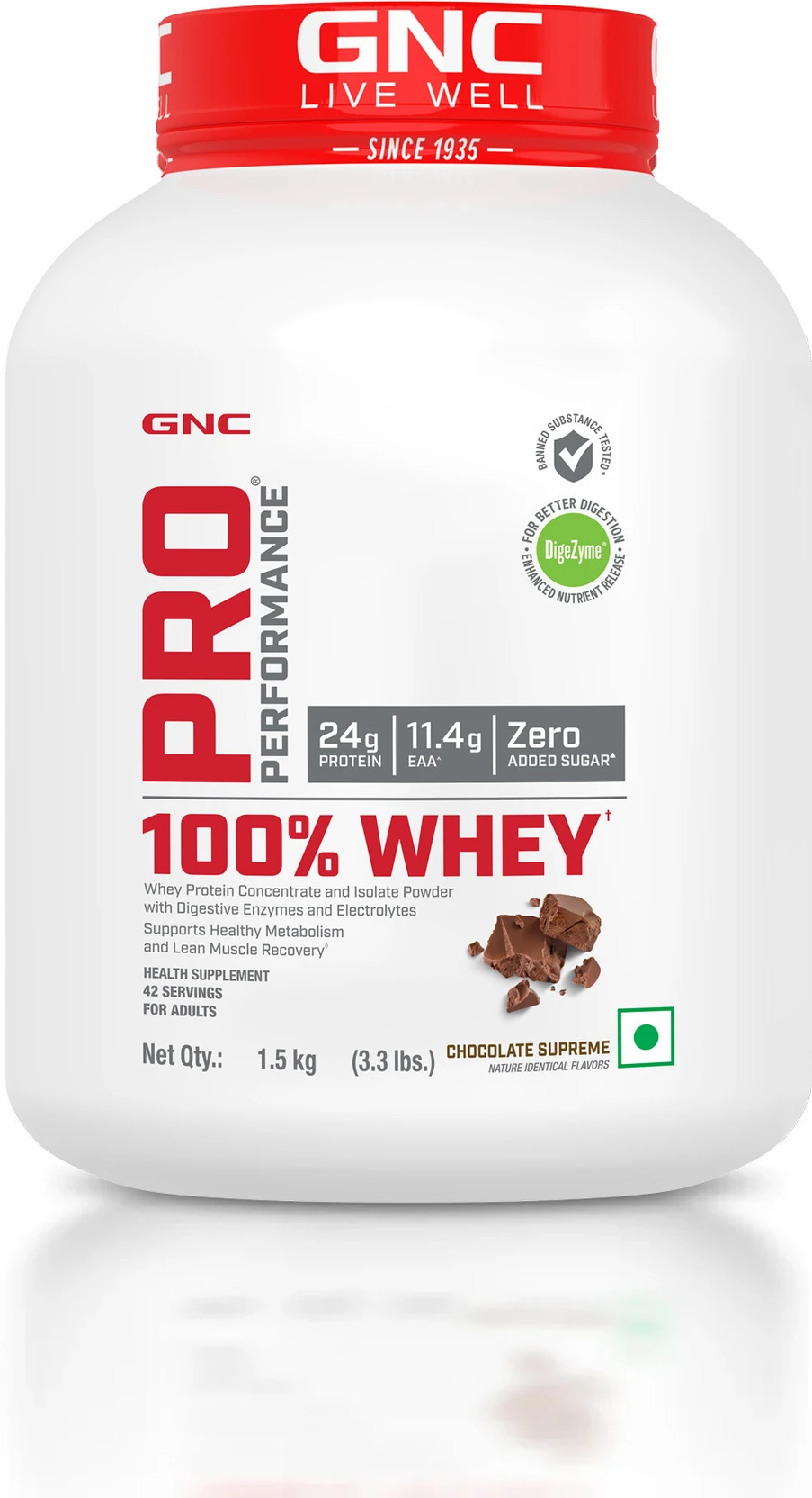 GNC Pro Performance 100% Whey Protein Powder