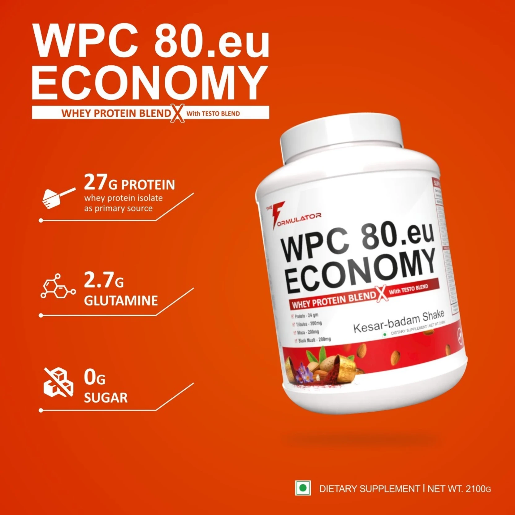 THE FORMULATOR WPC 80.eu Economy -  66 Servings (Free Creatine) | (FREE Delivery) - Image 6
