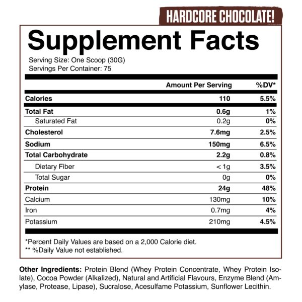 Magnus 100% WHEY PROTEIN | HARDCORE CHOCOLATE - Image 2