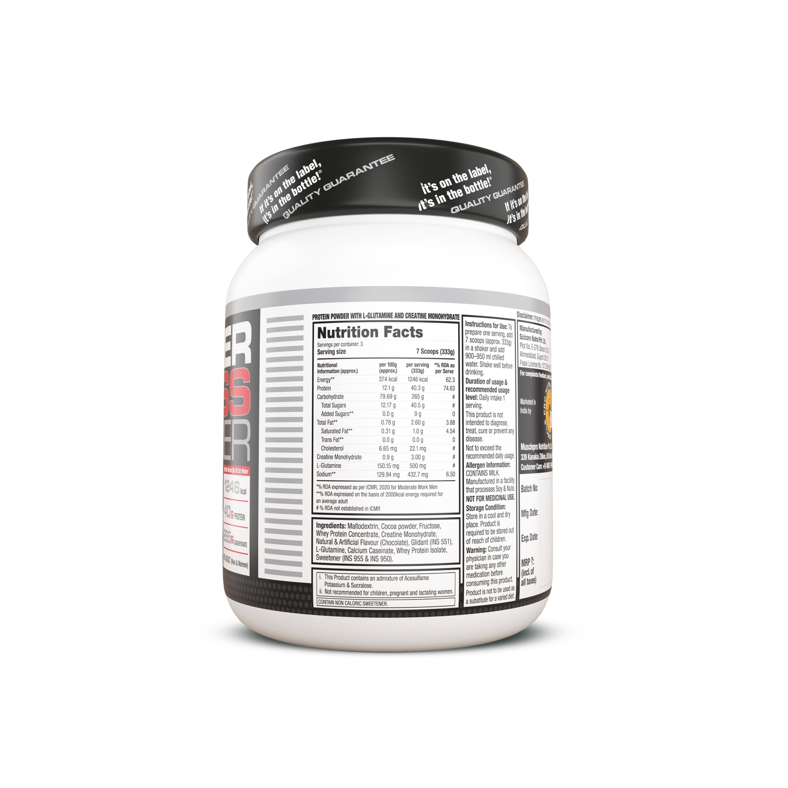 Labrada Super Mass Gainer 3kg | Chocolate Ice Cream Flavor - Image 3