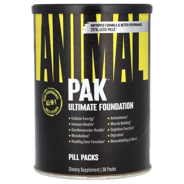 Animal Pak - Convenient Multivitamin for Men & Women Daily All-in-One | 30 Packs (USA VERSION)