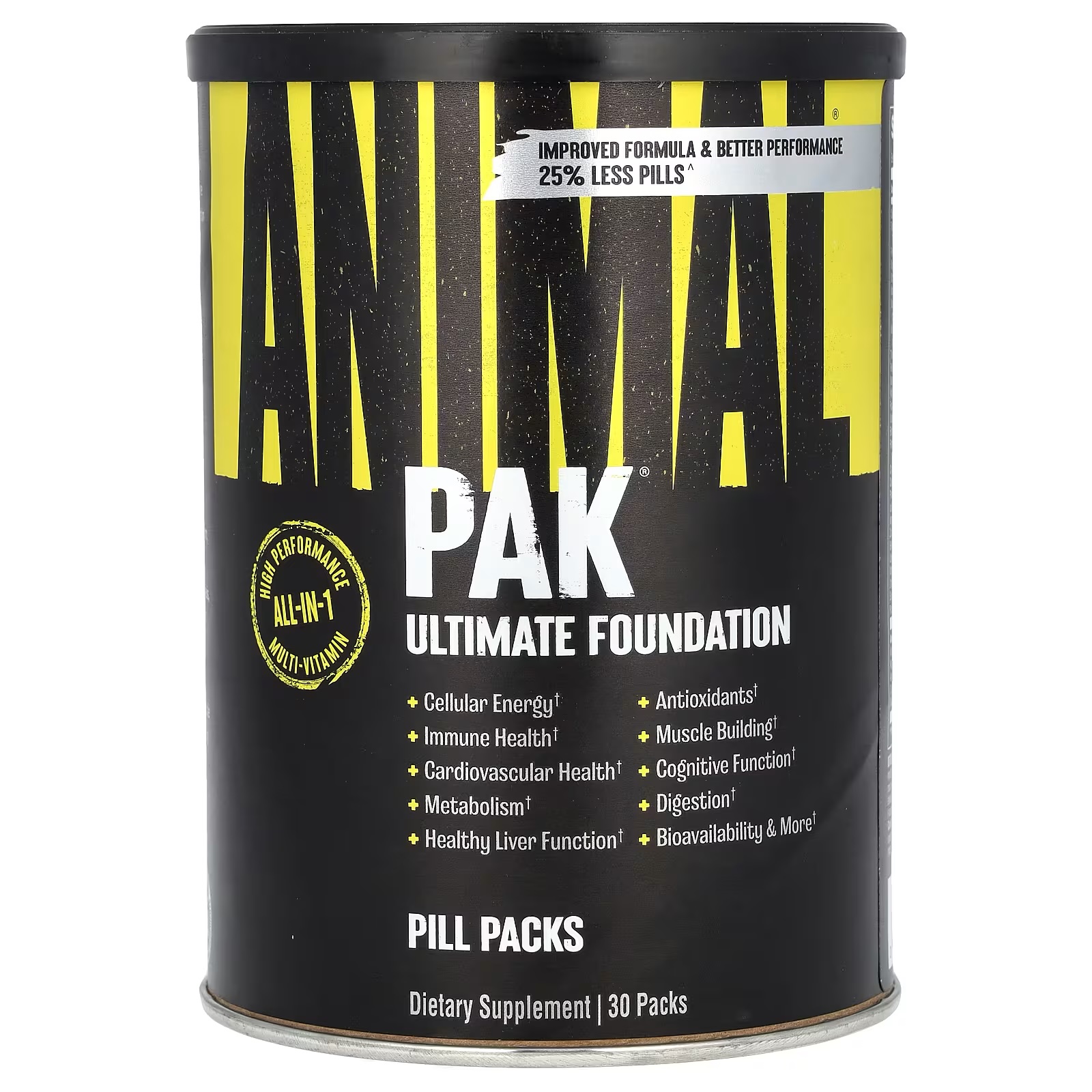 Animal Pak - Convenient Multivitamin for Men & Women Daily All-in-One | 30 Packs (USA VERSION)
