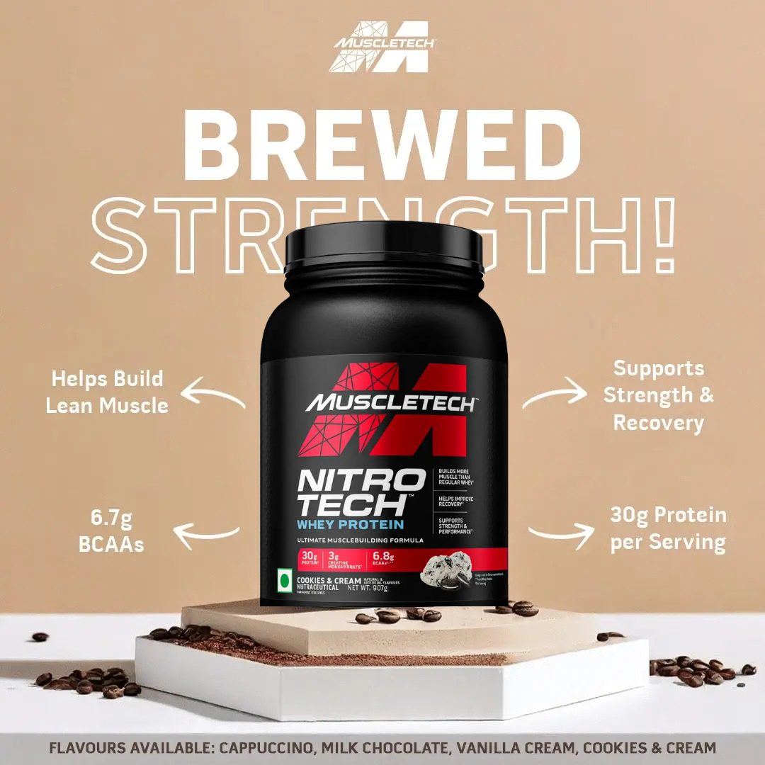 MUSCLETECH™ NITRO-TECH™ WHEY PROTEIN | 1kg | Cookie & Cream - Image 4