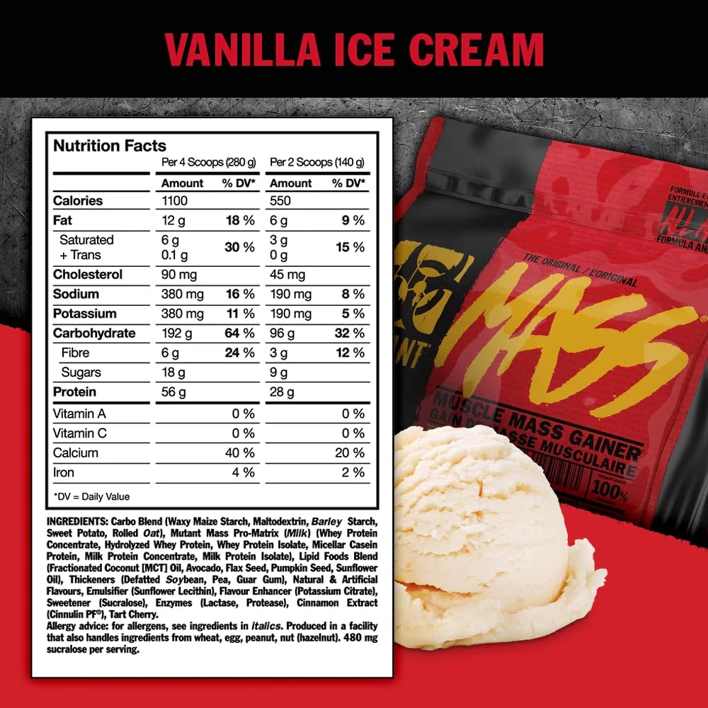 Mutant Mass Gainer 5 Lbs - Image 2