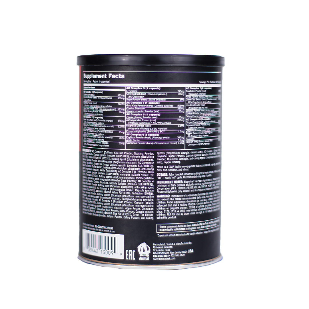 Universal Nutrition Animal AdvanceCuts 42 Packs (USA VERSION) - Image 3