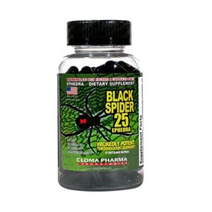 Black Spider Fat Burner By Cloma Pharma - 100 Capsules ( With Scan Code )