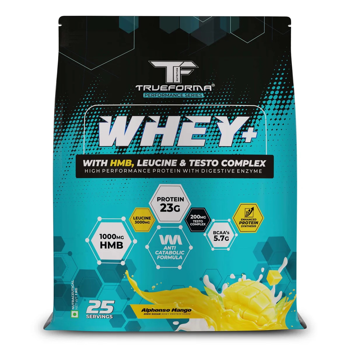 Trueforma® Whey+ Protein with HMB, Leucine, Ginseng & Tribulus | 1 KG