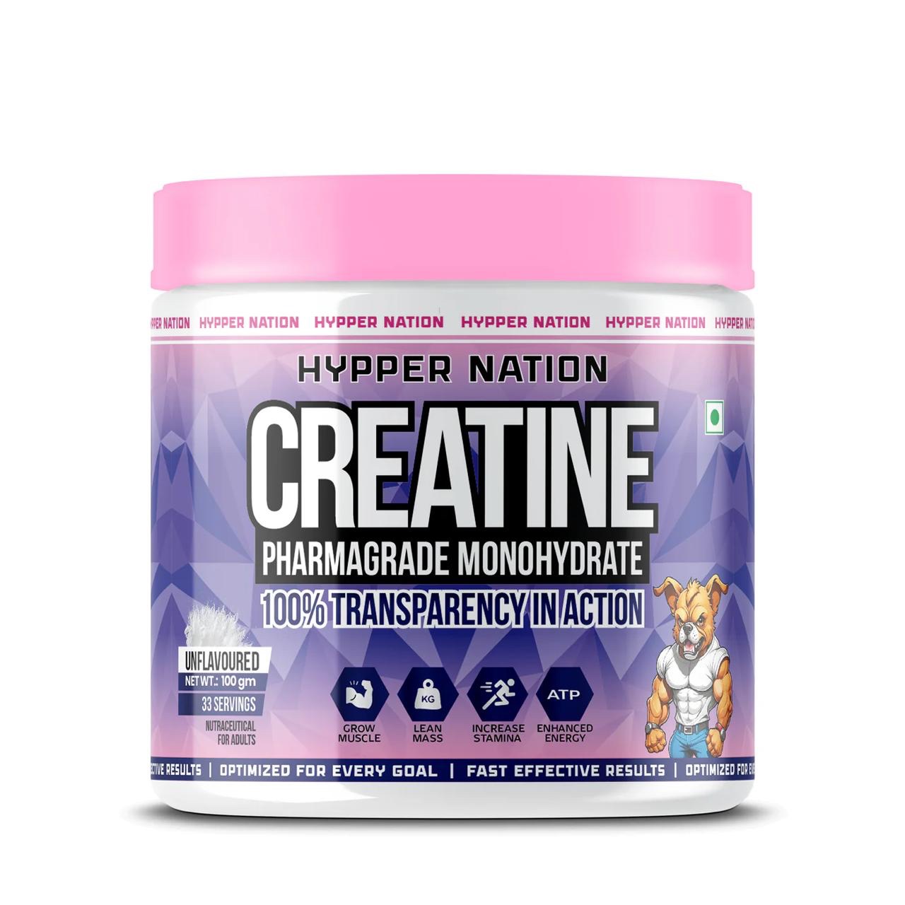 HYPPER NATION CREATINE MONOHYDRATE LIMITED EDITION | 100 GRAM