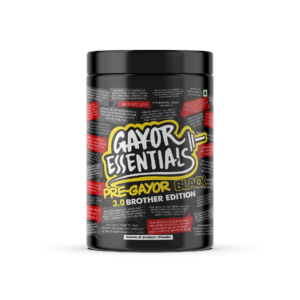 Gayoressentials Pre Gayor Black 3.0 (Optimally Dosed Advanced Pre Workout Formula with 5 Patented Ingredients)