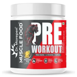 Dr. Morepen Muscle Food Pre-Workout (Pineapple Play)