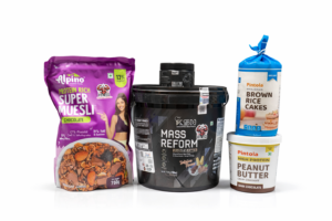 3500/- Mass Gainer Combo – Weight Gain Stack with Creatine, Peanut Butter, Muesli & Rice Cakes (5 Products)