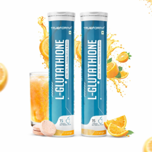 Trueforma L-Glutathione Effervescent Tablets with Vitamin C, Astaxanthin & Biotin | Skin Brightening, Glow Support & Antioxidant Formula Tablets
