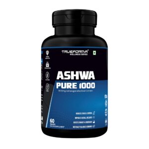 Ashwa Pure 1000 – Premium Natural Ashwagandha Supplement for Stress Relief, Strength & Recovery