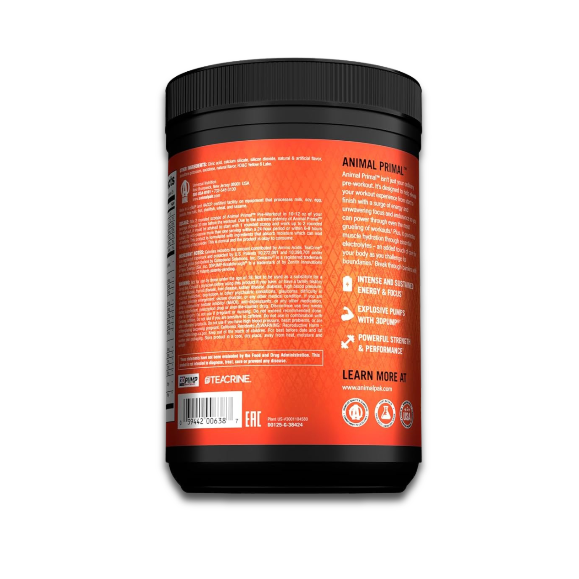 Animal Primal Pre-Workout Powder – 25 Servings - Image 8