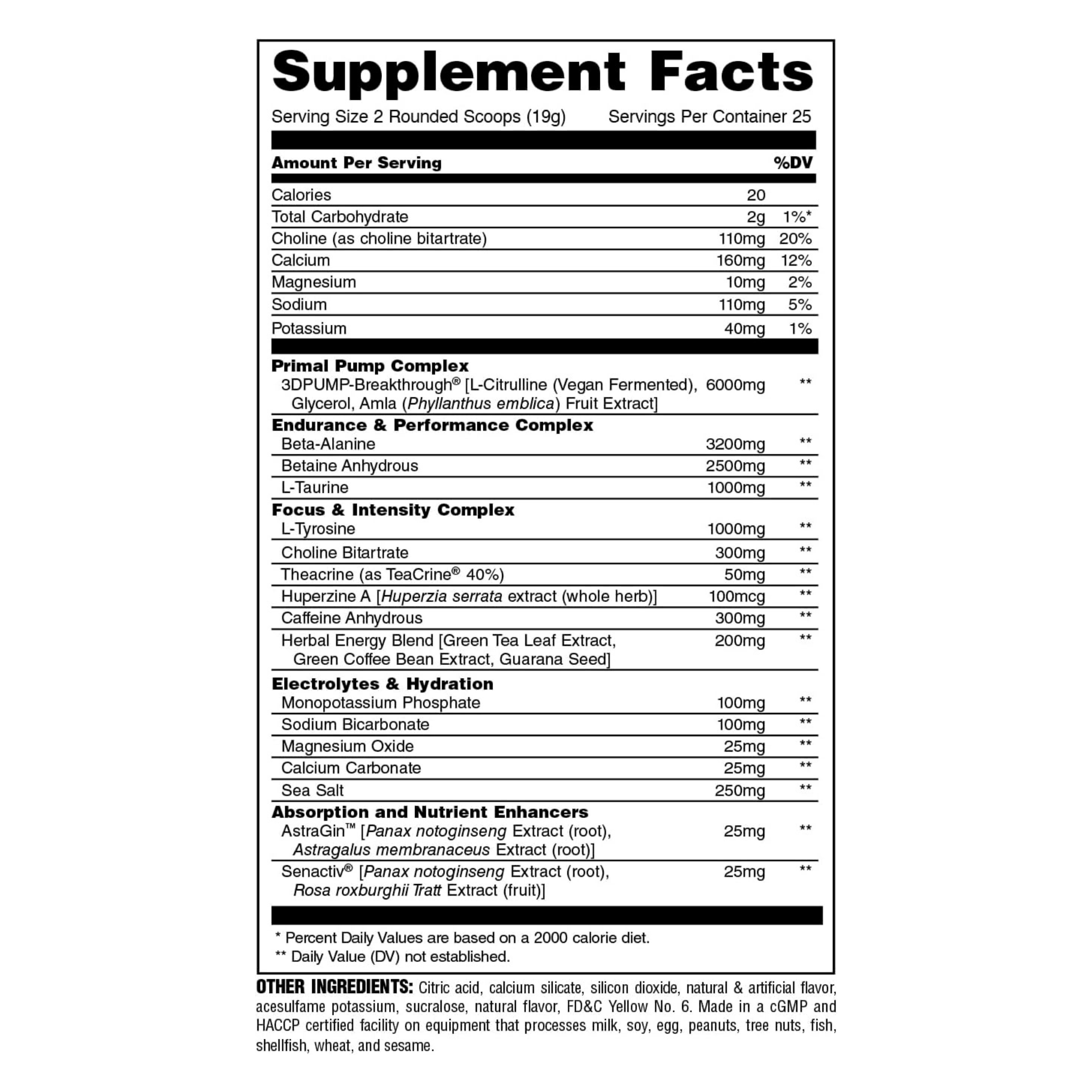 Animal Primal Pre-Workout Powder – 25 Servings - Image 3