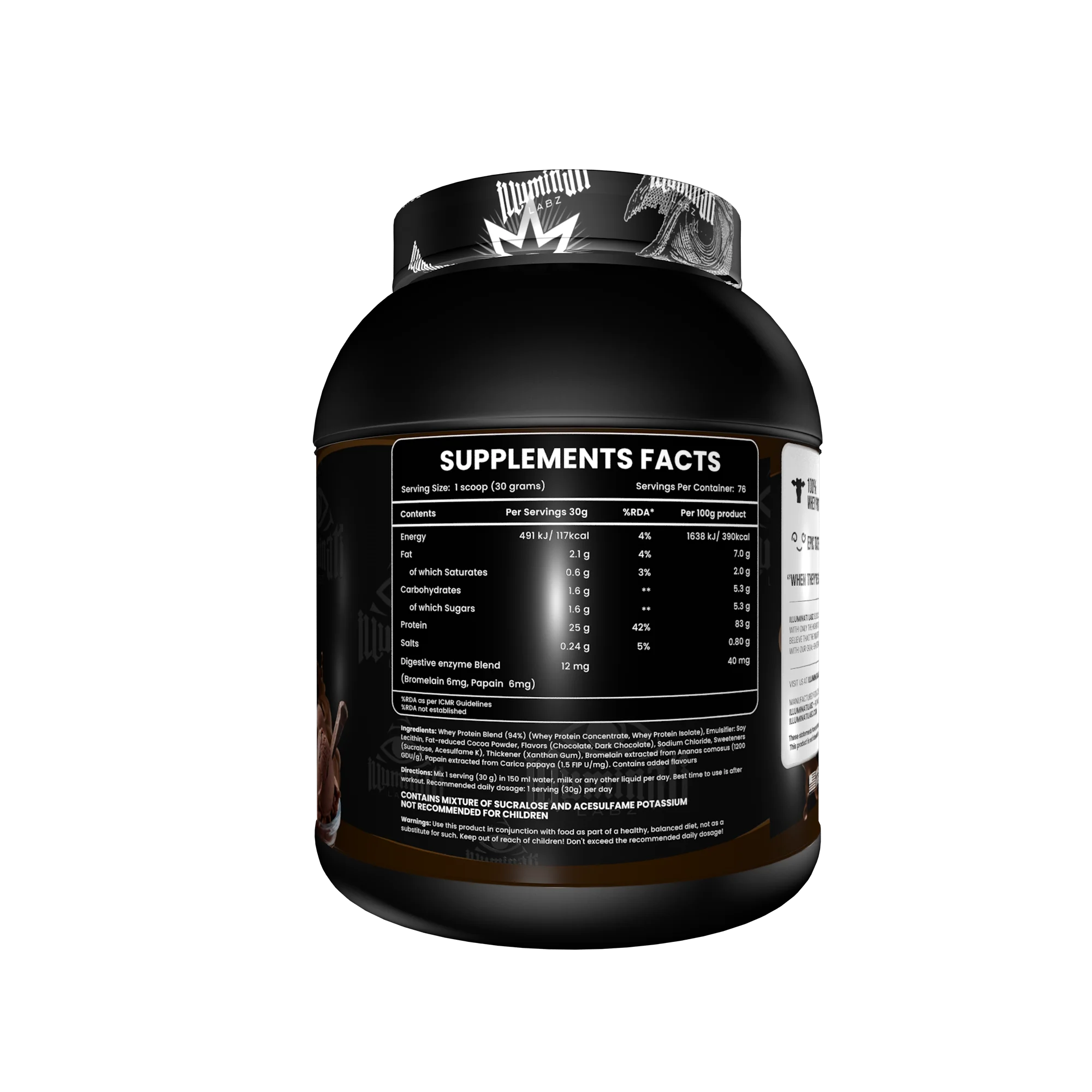 Illuminati Labz Whey Protein – 5 lb (2.27 kg) - Image 2
