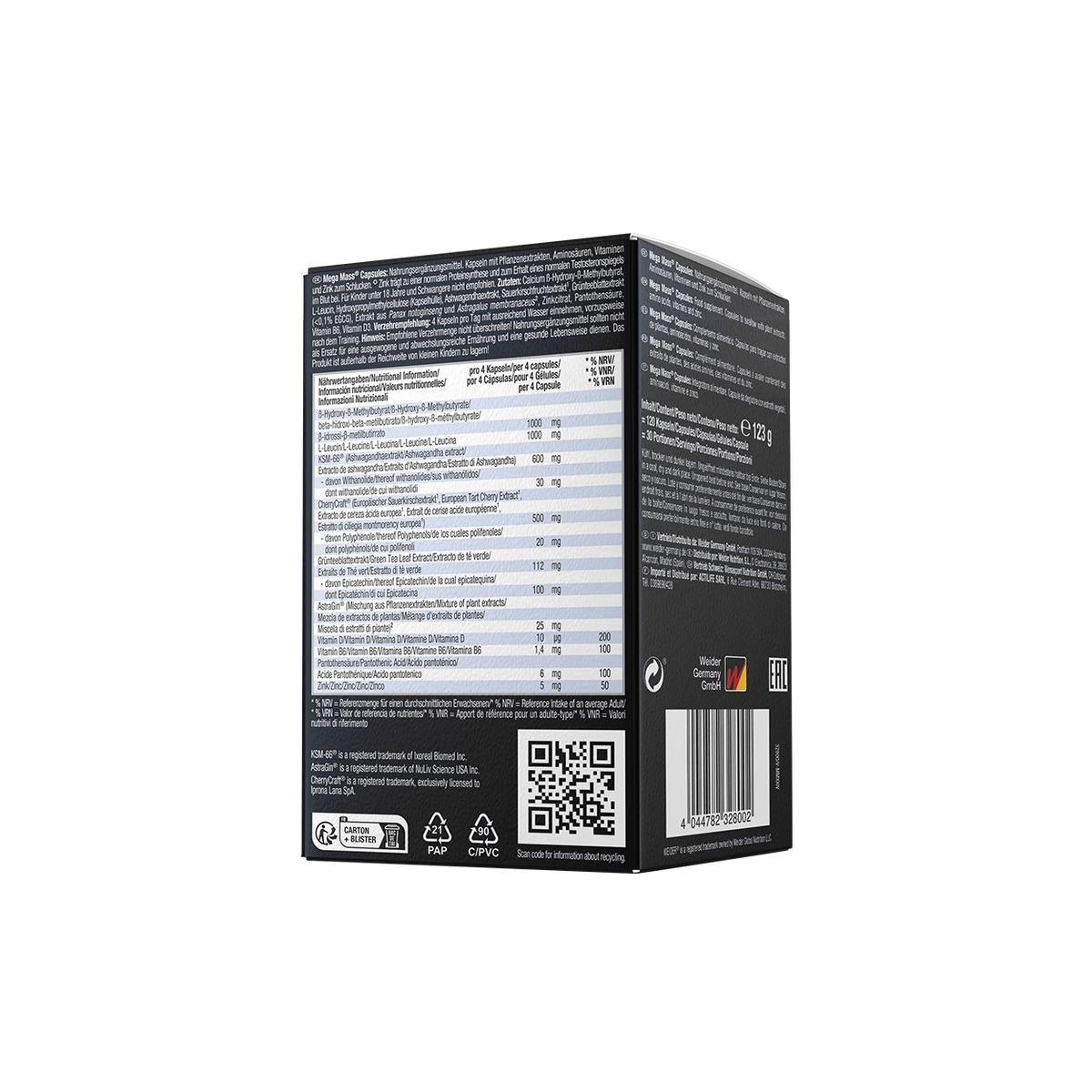 Weider Mega Mass Caps – 120 Capsules - Image 5