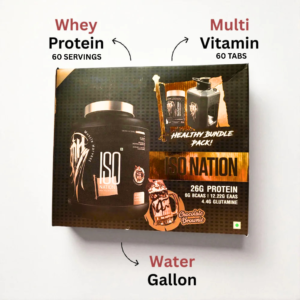 Muscle Harvest ISO Nation 100% Whey Protein Isolate 2KG – 26g Protein, BCAAs, EAAs, Glutamine & Digestive Enzymes for Lean Muscle Growth & Recovery