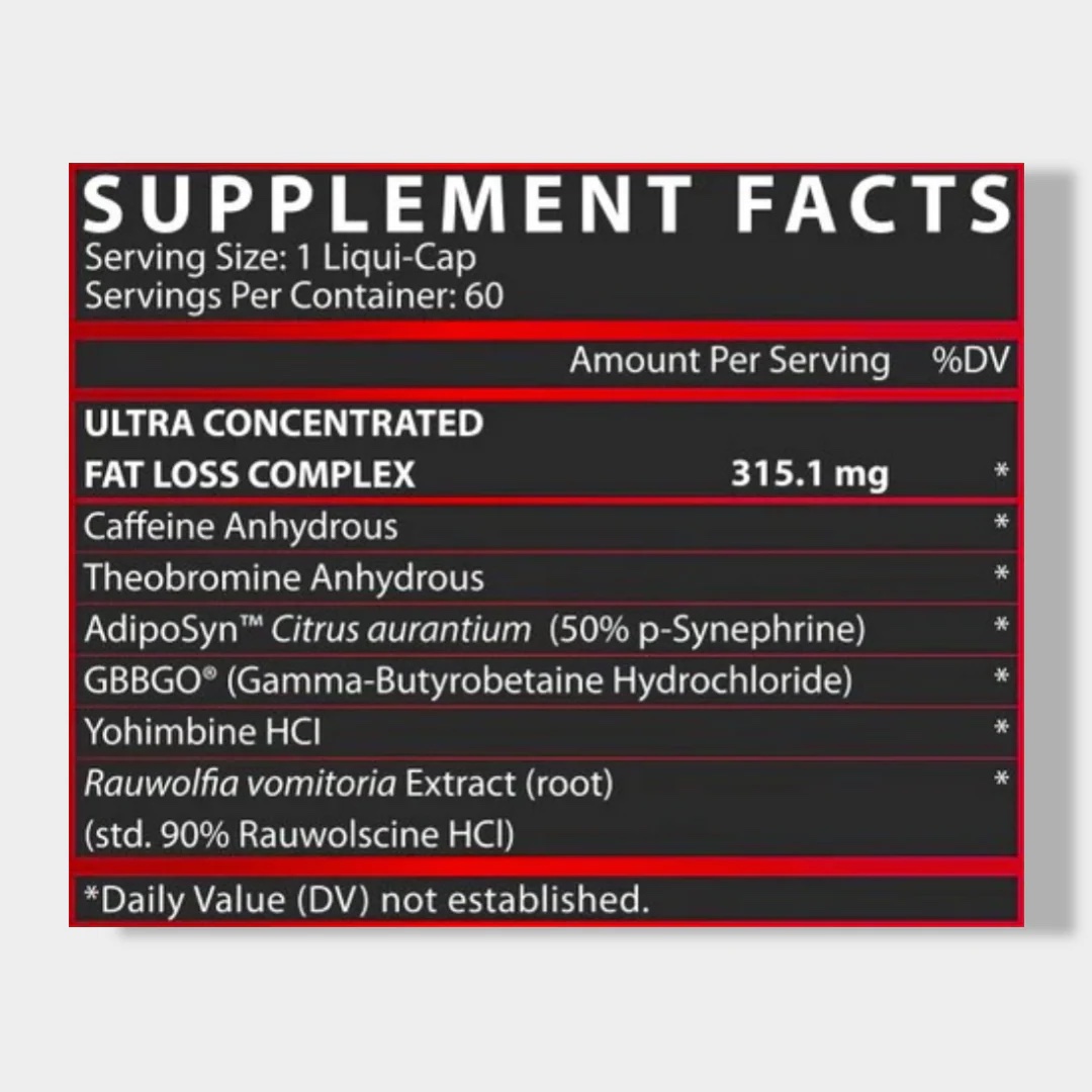 Nutrex Lipo-6 Black Ultra Concentrate 60 Capsules | Advanced Fat Burner - Image 2