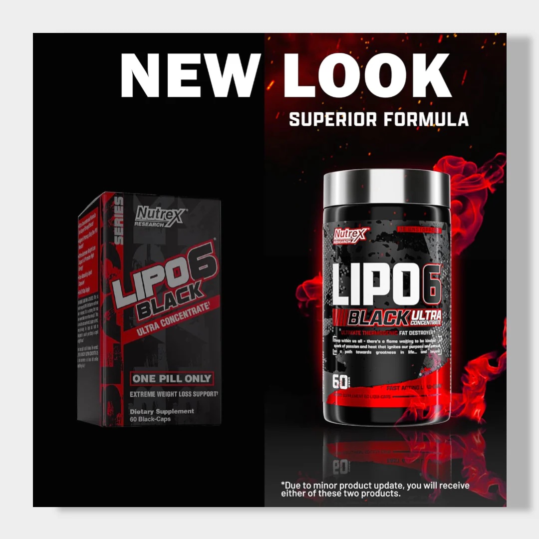 Nutrex Lipo-6 Black Ultra Concentrate 60 Capsules | Advanced Fat Burner - Image 4