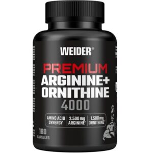 Weider Arginine + Ornithine 4000 | 180 Capsules | Nitric Oxide & Recovery Support