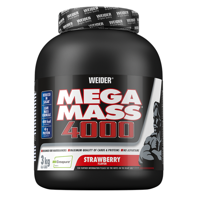 Weider Mega Mass 4000 – 3kg (Vanilla)