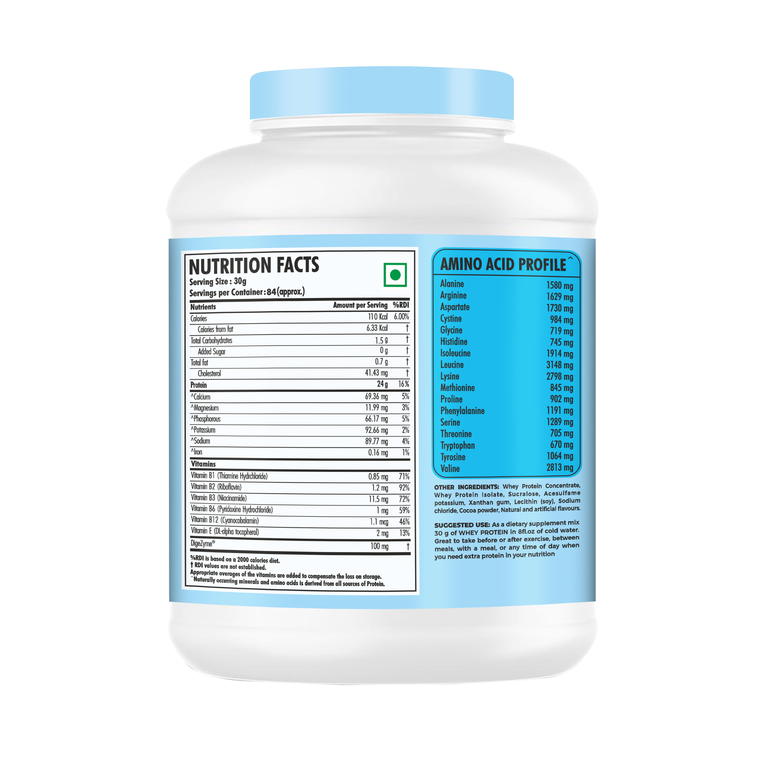 Omax Nutrition Fusion Whey Protein 2kg - Image 2