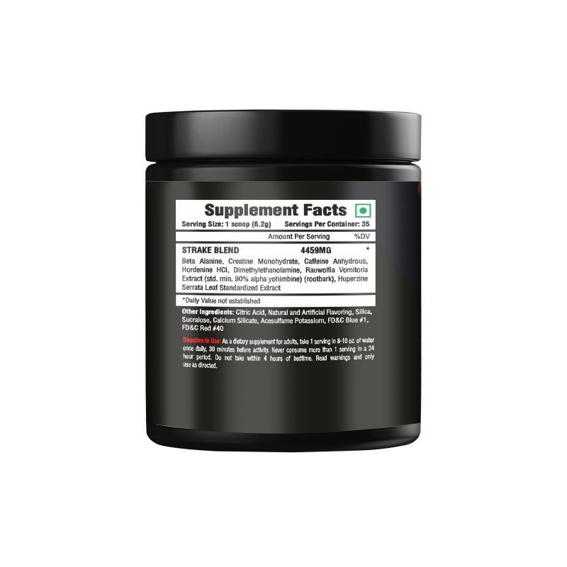 Omax Nutrition Strake Pre-Workout | Energy & Pump - Image 2