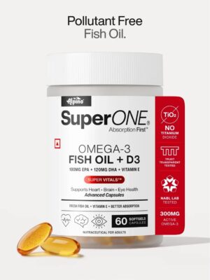 Alpino Omega-3 Daily + D3 | Fish Oil with Vitamin D3