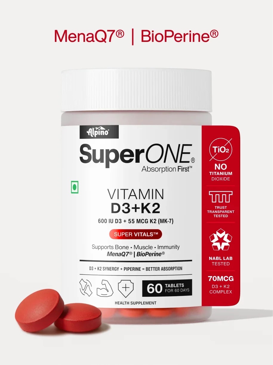 Alpino Vitamin D3 + K2 MK-7 | Bone & Muscle Support