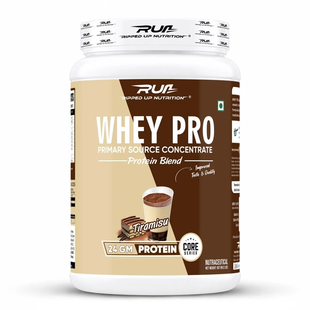 RUN Ripped Up Nutrition Whey PRO 2 lbs | 24g Protein