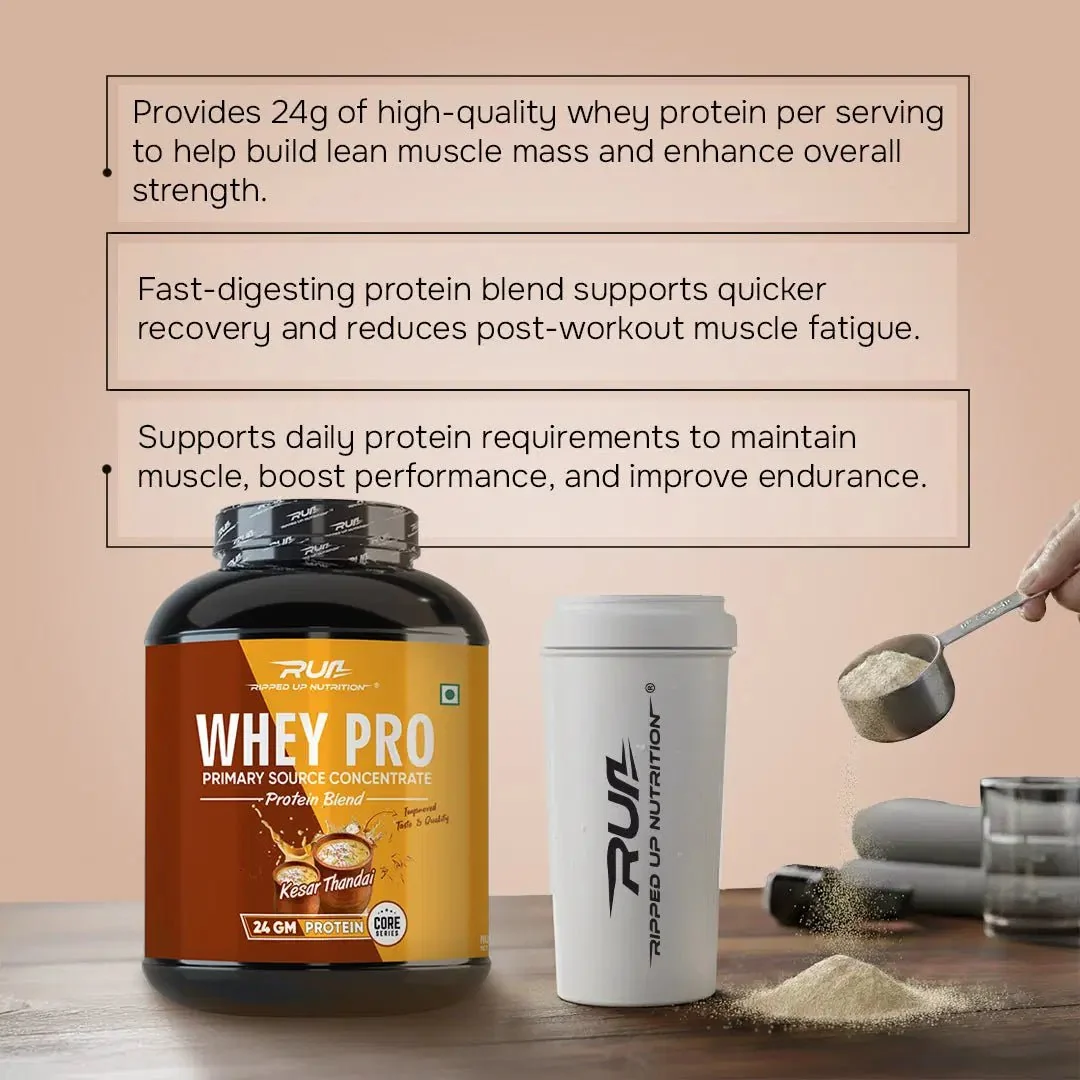 RUN Ripped Up Nutrition Whey PRO 2 lbs | 24g Protein - Image 3